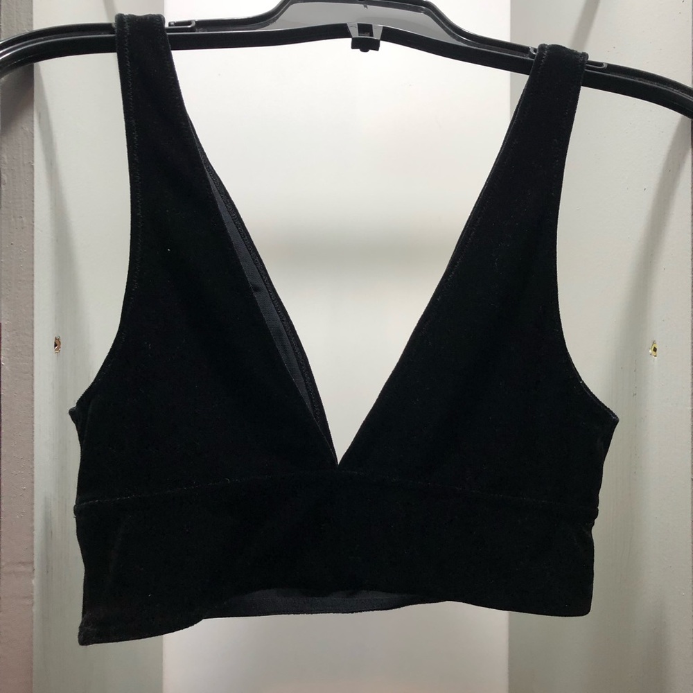 La SENZA Black Velvet like Top - Picture 3 of 6